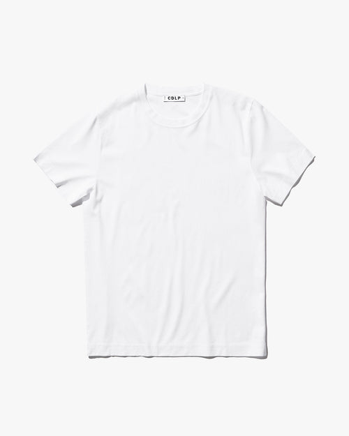 Lyocell V-Neck T-Shirt in White