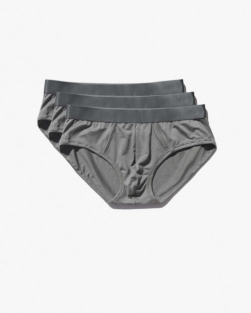 3 × Lyocell Y-Brief in Sky Grey