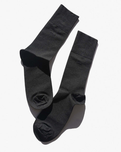Bamboo Mid-Length Socks in Charcoal Grey
