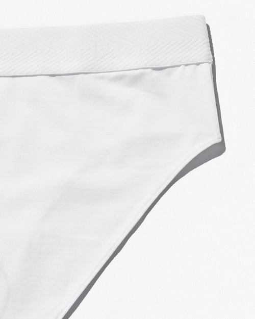 Herringbone waistband with debossed logo