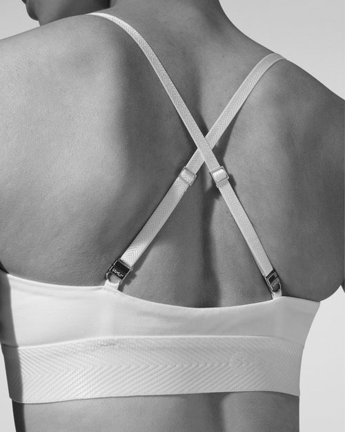 Interchangeable clasps for cross-back functionality