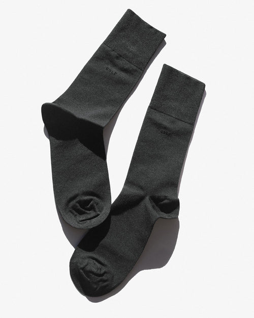 Bamboo Mid-Length Socks in Charcoal Grey
