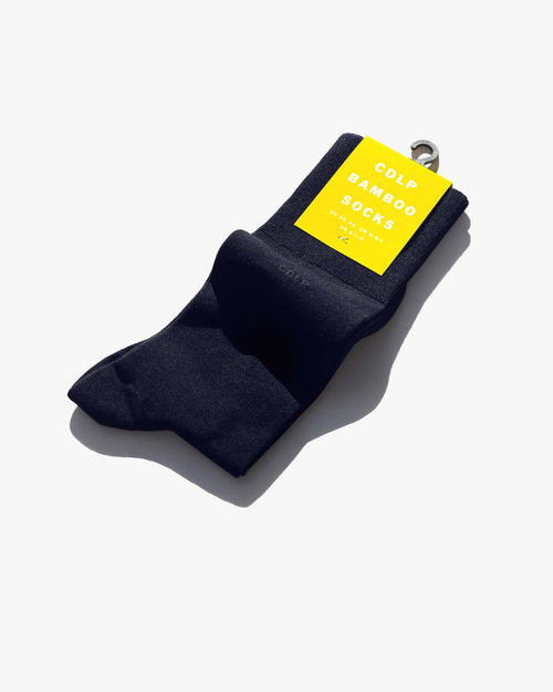 Breathable Bamboo Mid-Length Socks in Navy Blue