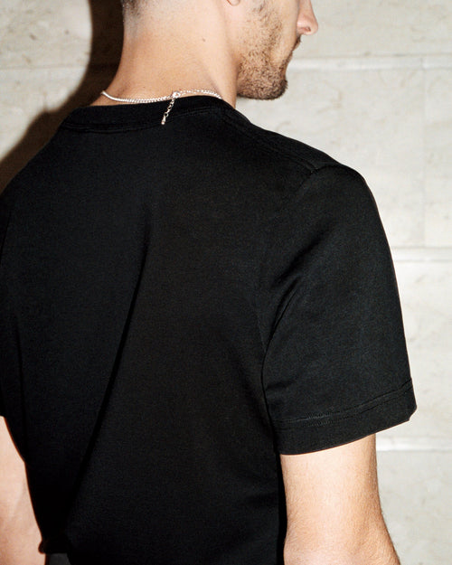 Sebastien wearing Heavyweight T-Shirt in Black