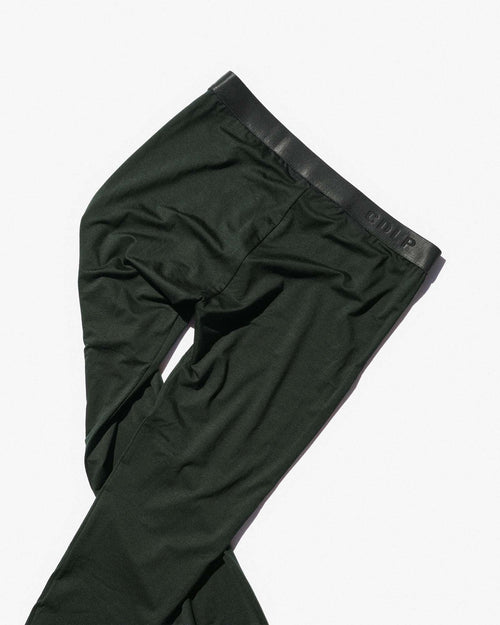 Moisture Wicking Lyocell Long Johns in Army Green