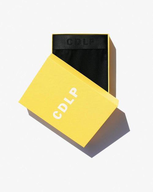 Long Johns in Black in yellow signature box