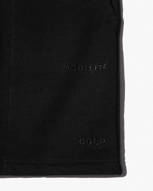 Heavy Terry Shorts in Black with embroidered branding