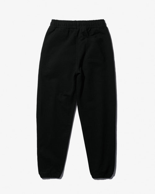 Heavy Terry Sweatpants in Black made of Recycled and Organic Cotton with a back pocket 