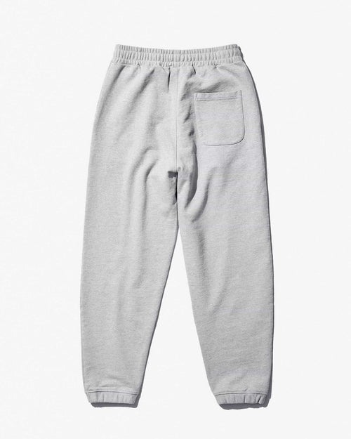 Heavy Terry Sweatpants in Melange Grey made of Recycled and Organic Cotton with a back pocket