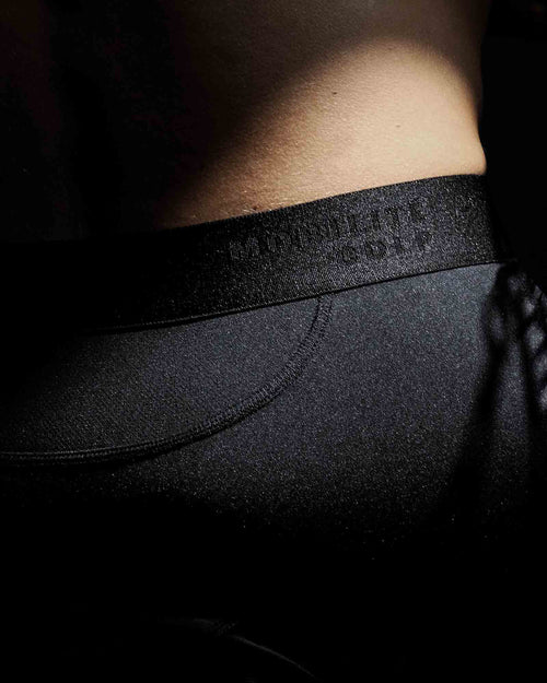 Non-chafing Performance Boxer Brief Long in Black