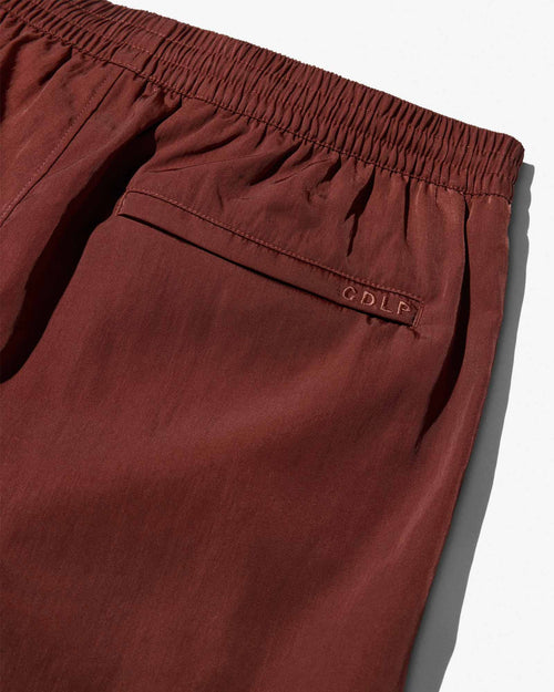 Swim Shorts in Rust with Zip pocket