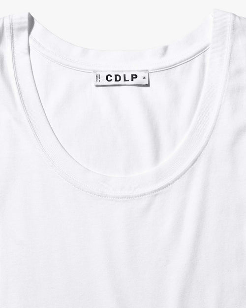 Lyocell Midweight Tank Top in White